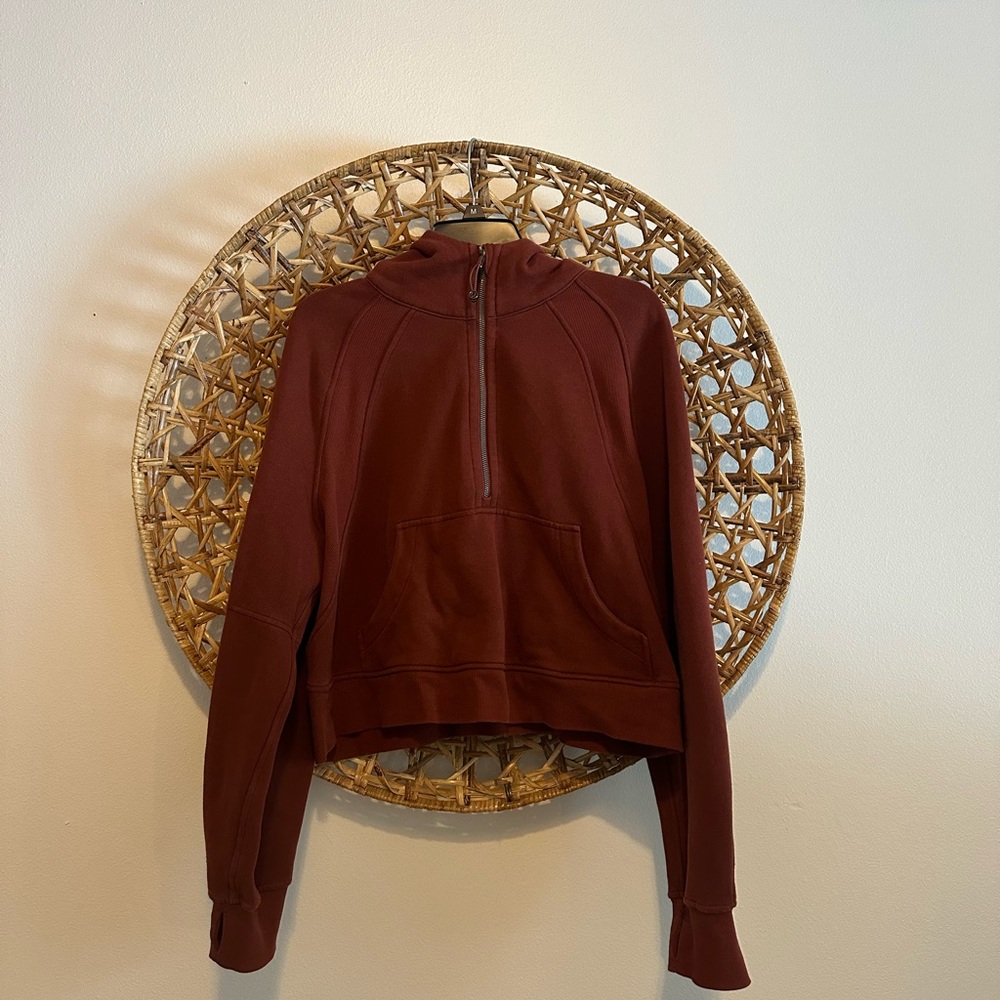 rare lulu scuba oversized half zip